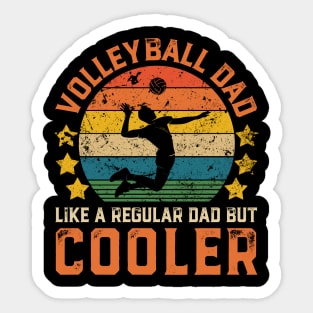 Volleyball Dad Funny Vintage Volleyball Player Father's Day Gift Sticker